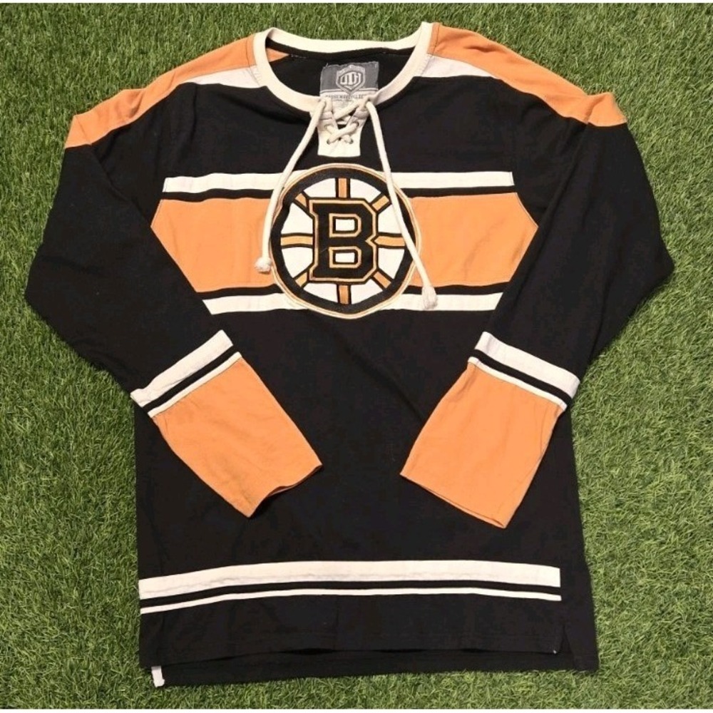 Old Time Hockey Causeway Collection mens size XL Long Sleeve Bruins Shirt